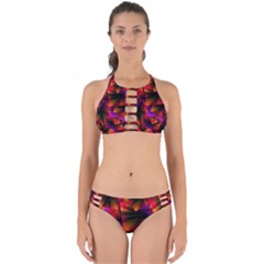 Squares Motif Geometric Pattern Perfectly Cut Out Bikini Set by dflcprintsclothing