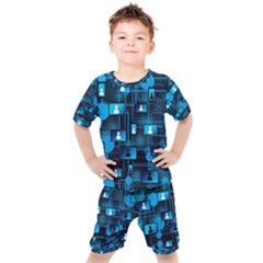 Smartphone-system-web-news Kids  Tee And Shorts Set by Jancukart