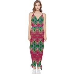 Cheetah Dreams Sleeveless Tie Ankle Chiffon Jumpsuit by Thespacecampers