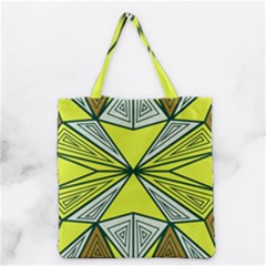 Abstract Pattern Geometric Backgrounds  Grocery Tote Bag by Eskimos