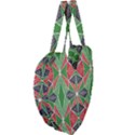 Abstract pattern geometric backgrounds  Giant Heart Shaped Tote View4
