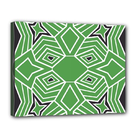 Abstract Pattern Geometric Backgrounds  Canvas 14  X 11  (stretched) by Eskimos