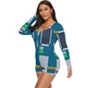 Amphisbaena Two Platform Dtn Node Vector File Long Sleeve Boyleg Swimsuit View2
