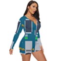 Amphisbaena Two Platform Dtn Node Vector File Long Sleeve Boyleg Swimsuit View3