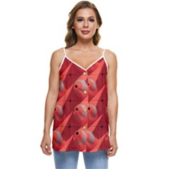 Sculpture-art-traffic-cones-plastic Casual Spaghetti Strap Chiffon Top by Jancukart