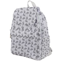 Robot Dog Drawing Motif Pattern Top Flap Backpack by dflcprintsclothing