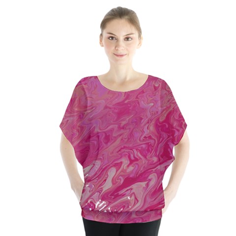 My Pour Cup Painting 1 Cbdoilprincess  Batwing Chiffon Blouse by CBDOilPrincess1