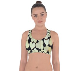 Heart-003 Cross String Back Sports Bra by nate14shop
