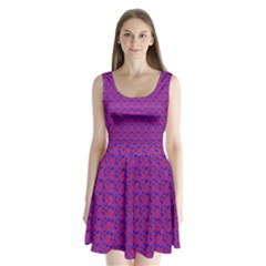 Digitalart Split Back Mini Dress  by Sparkle