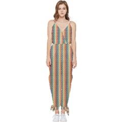 Digitalart Sleeveless Tie Ankle Chiffon Jumpsuit by Sparkle
