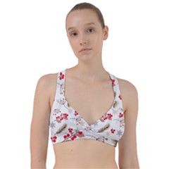 Christmas-seamless-pattern-with-fir-branches Sweetheart Sports Bra by nate14shop