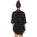 Fantasy Ethnic Caricature Motif Pattern Open Front Chiffon Kimono View2