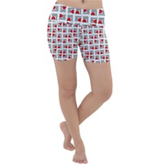 Spanish Love Phrase Motif Pattern Lightweight Velour Yoga Shorts by dflcprintsclothing