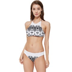 Im Fourth Dimension Black White 12 Banded Triangle Bikini Set by imanmulyana