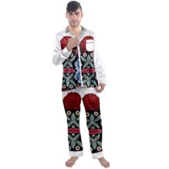 Im Fourth Dimension Colour 1 Men s Long Sleeve Satin Pajamas Set by imanmulyana