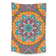 Mandala Spirit Large Tapestry by zappwaits