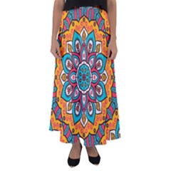 Mandala Spirit Flared Maxi Skirt by zappwaits