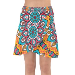 Mandala Spirit Wrap Front Skirt by zappwaits