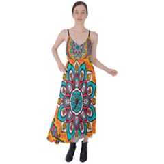Mandala Spirit Tie Back Maxi Dress by zappwaits