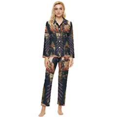 Mdlr Womens  Long Sleeve Velvet Pocket Pajamas Set by MDLR
