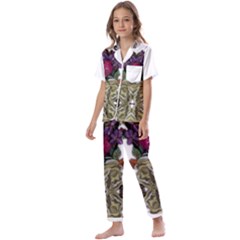 Im Fourth Dimension Colour 11 Kids  Satin Short Sleeve Pajamas Set by imanmulyana