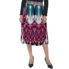Im Fourth Dimension Colour 14 Classic Velour Midi Skirt  by imanmulyana