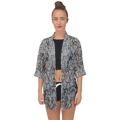 Comb Open Front Chiffon Kimono by nateshop