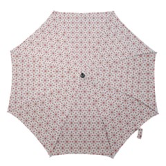 Pattern Christmas Pattern Red Stars Hook Handle Umbrellas (medium) by Sapixe