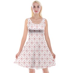 Pattern Christmas Pattern Red Stars Reversible Velvet Sleeveless Dress by Sapixe