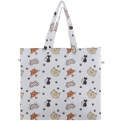 Cat Kitten Design Pattern Canvas Travel Bag by Sapixe