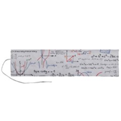 Math Formula Pattern Roll Up Canvas Pencil Holder (l) by Sapixe