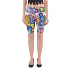 Cats Cartoon Cats Colorfulcats Yoga Cropped Leggings by Sapixe
