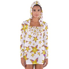 Isolated Transparent Starfish Long Sleeve Hooded T-shirt by Sapixe