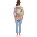 Houses City Architecture Building Women s Quarter Sleeve Pocket Shirt View4