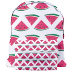 Illustration Watermelon Fruit Food Melon Giant Full Print Backpack by Sapixe