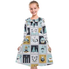 Advent Calendar Kids  Midi Sailor Dress by Sapixe