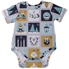 Advent Calendar Baby Short Sleeve Onesie Bodysuit by Sapixe