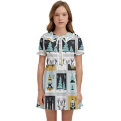 Advent Calendar Kids  Sweet Collar Dress by Sapixe