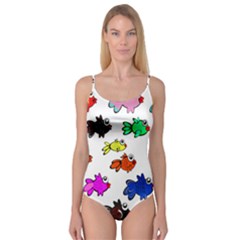 Fish Fishes Marine Life Swimming Water Camisole Leotard  by Sapixe