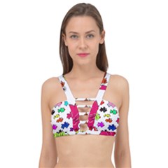 Fish Fishes Marine Life Swimming Water Cage Up Bikini Top by Sapixe