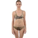 Ship Map Navigation Vintage Wrap Around Bikini Set View1