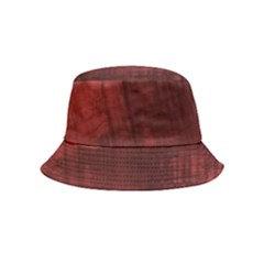 Background-maroon Inside Out Bucket Hat (kids) by nateshop