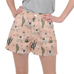Llamas Pattern Ripstop Shorts by Jancukart