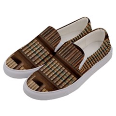 Books Bookcase Old Books Historical Men s Canvas Slip Ons by Amaryn4rt