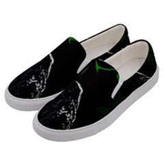Nature Night Foliage Mountains Men s Canvas Slip Ons by Amaryn4rt