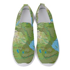 Grand Duchy Of Valderin Fantasy Map Women s Slip On Sneakers by Amaryn4rt