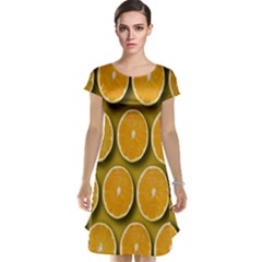 Orange Slices Cross Sections Pattern Cap Sleeve Nightdress by artworkshop