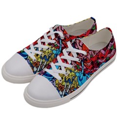 Graffiti-wall-mural-painting-arts Women s Low Top Canvas Sneakers by Simbadda