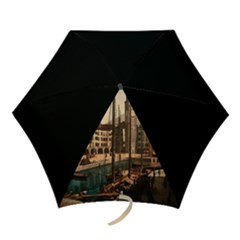  The Harbor, Riva, Lake Garda, Italy 1890-1900 Mini Folding Umbrellas by ConteMonfrey