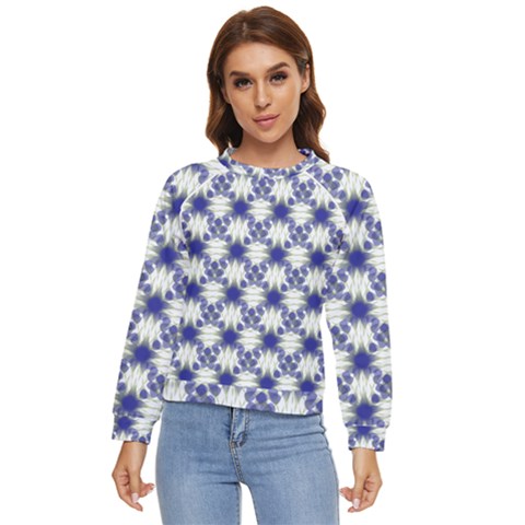 Background Pattern Texture Design Women s Long Sleeve Raglan Tee by Wegoenart